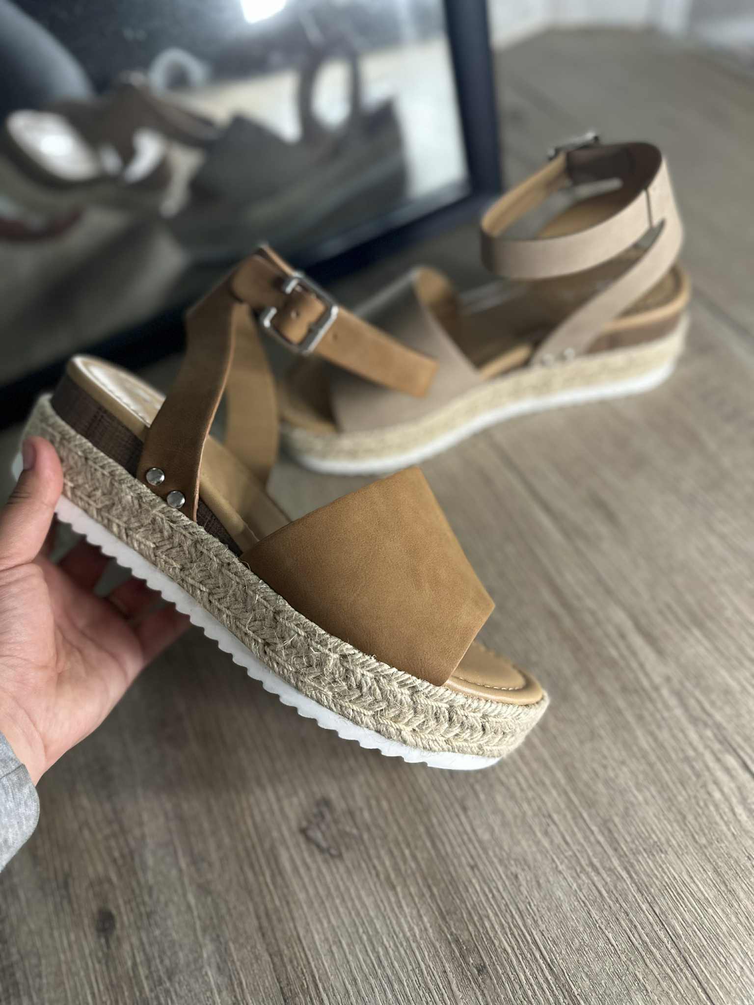 Huaraches con plataforma